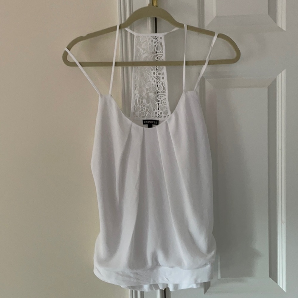 Express white tank top